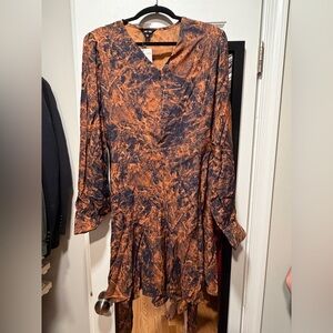 Joselyn Mini Dress - Brown Marble